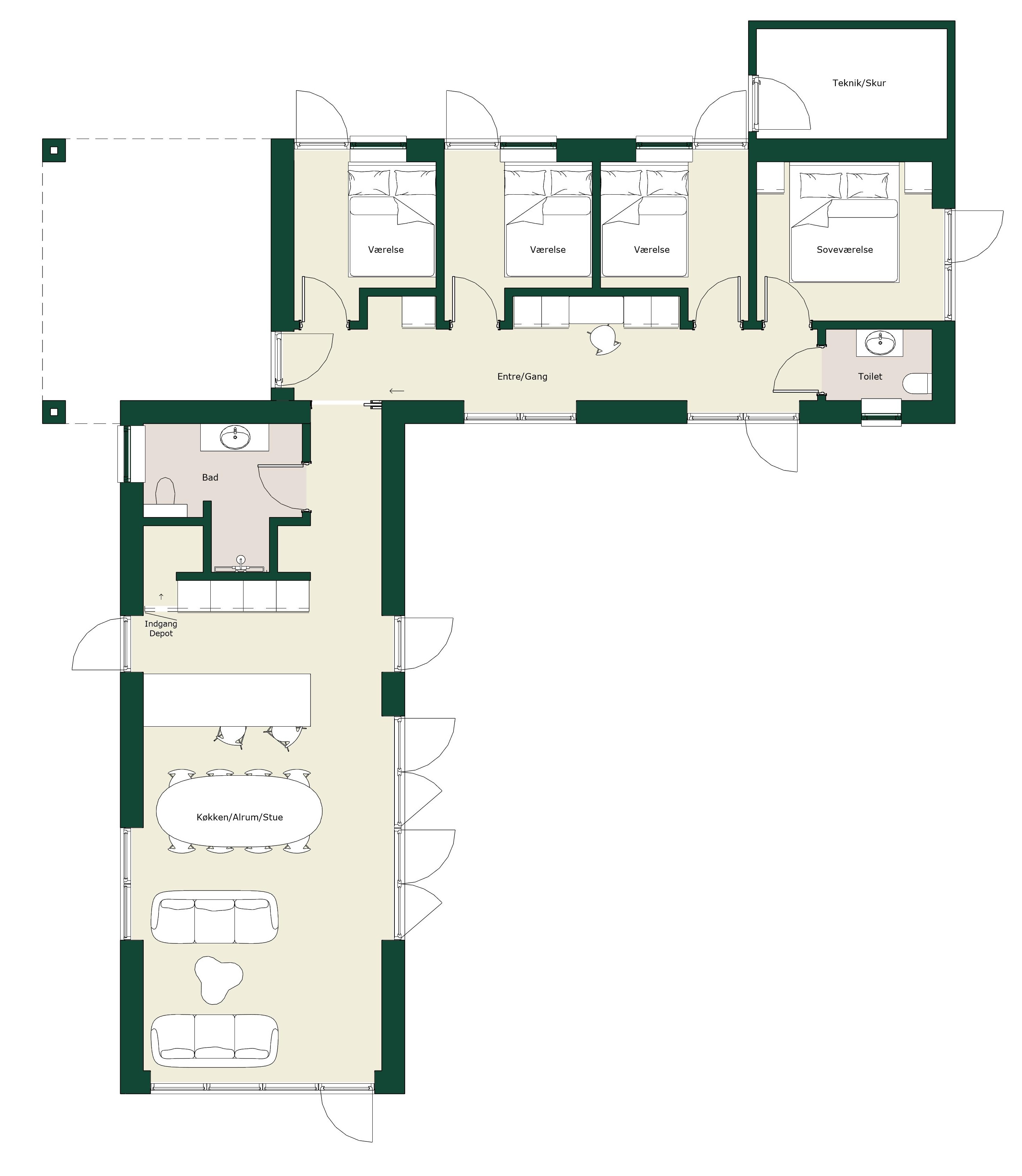 Plantegning af Odderhus